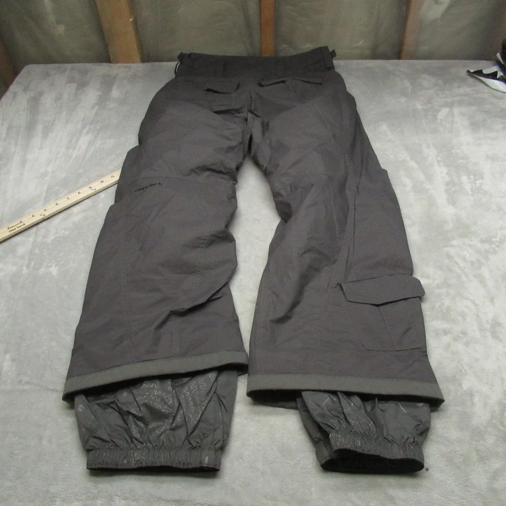 Columbia Snow Pants Women Medium Gray Convert Ski Outdoor Winter Wind Rain 32x29